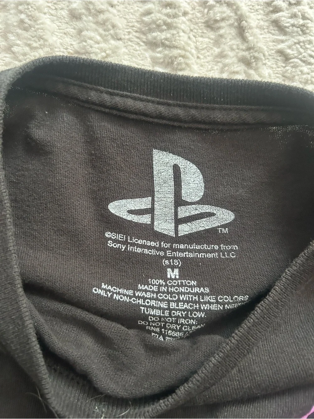 PlayStation Graphic Black Long-Sleeve Shirt Size M